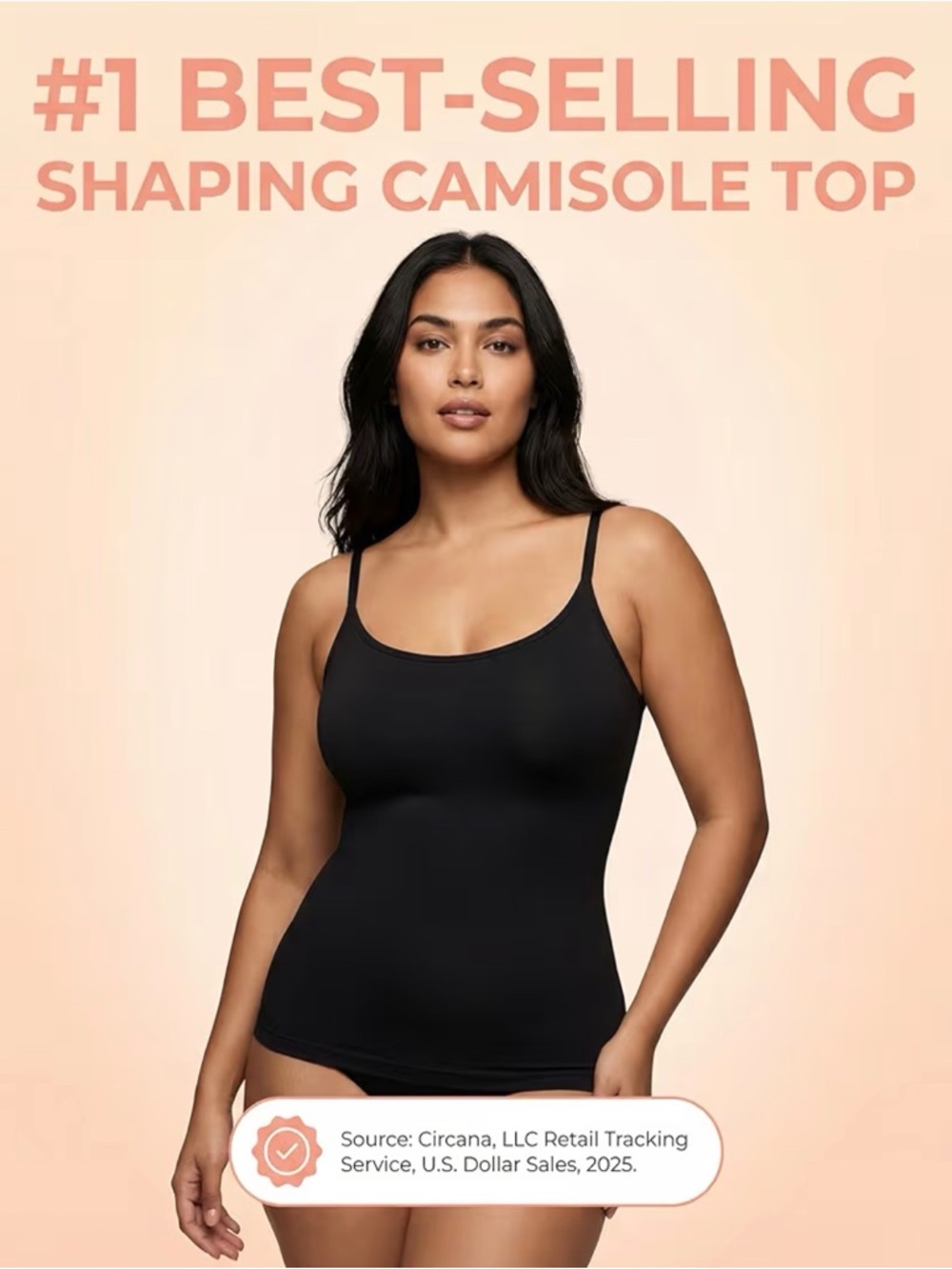 Shapermint Essentials All Day Every Day Scoop Neck Shaping Cami Tank Top